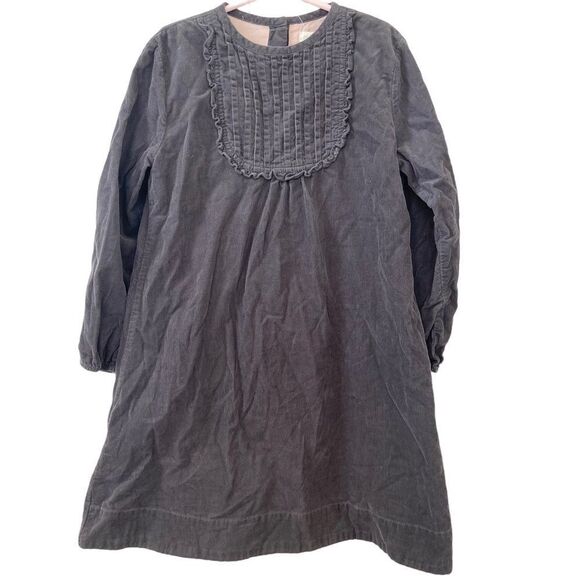 olive juice Other - Olive Juice Dress Grey Long Sleeve Corduroy Button Back Size 7